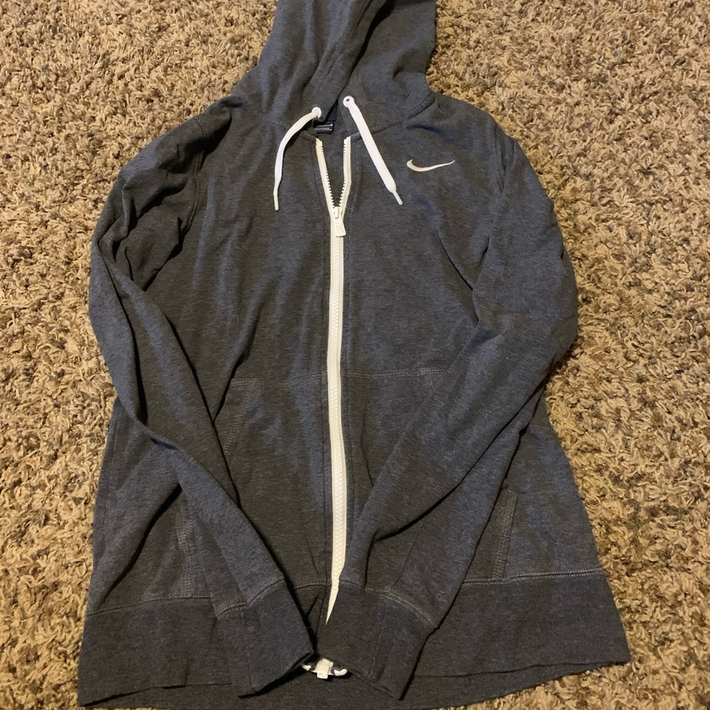 Grey NIKE zip-up